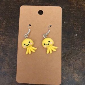 🎀 3 for $20 Girls Earrings- Yellow Octopus 
Bundle and save!